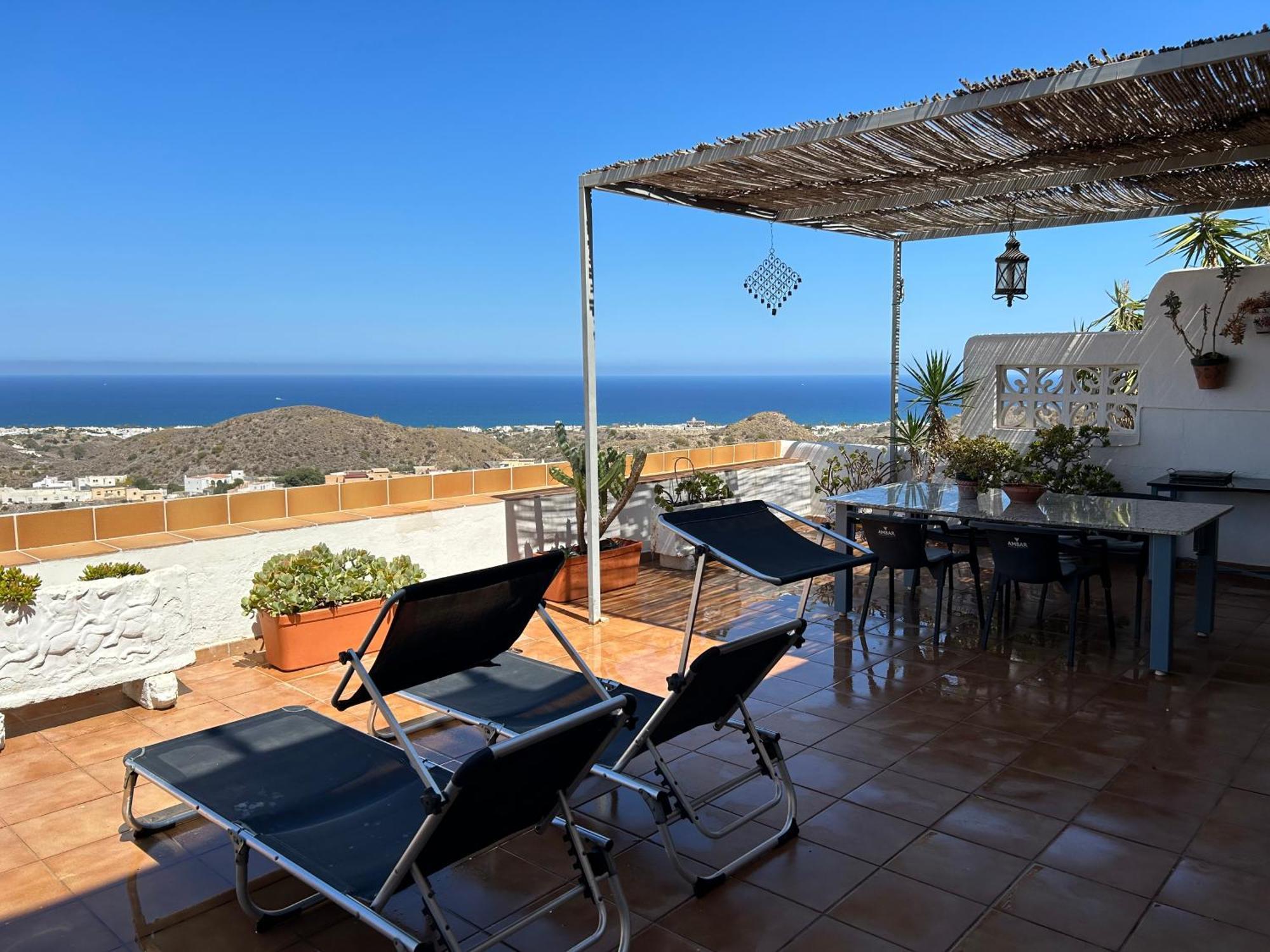 Apartment With A Great Terrace, Sea And Land Views Mojácar Dış mekan fotoğraf