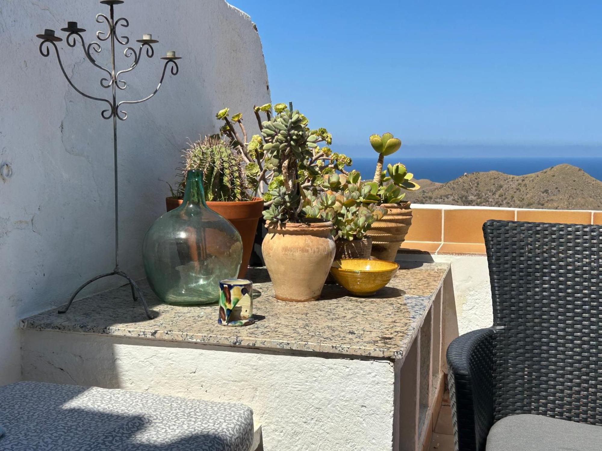 Apartment With A Great Terrace, Sea And Land Views Mojácar Dış mekan fotoğraf