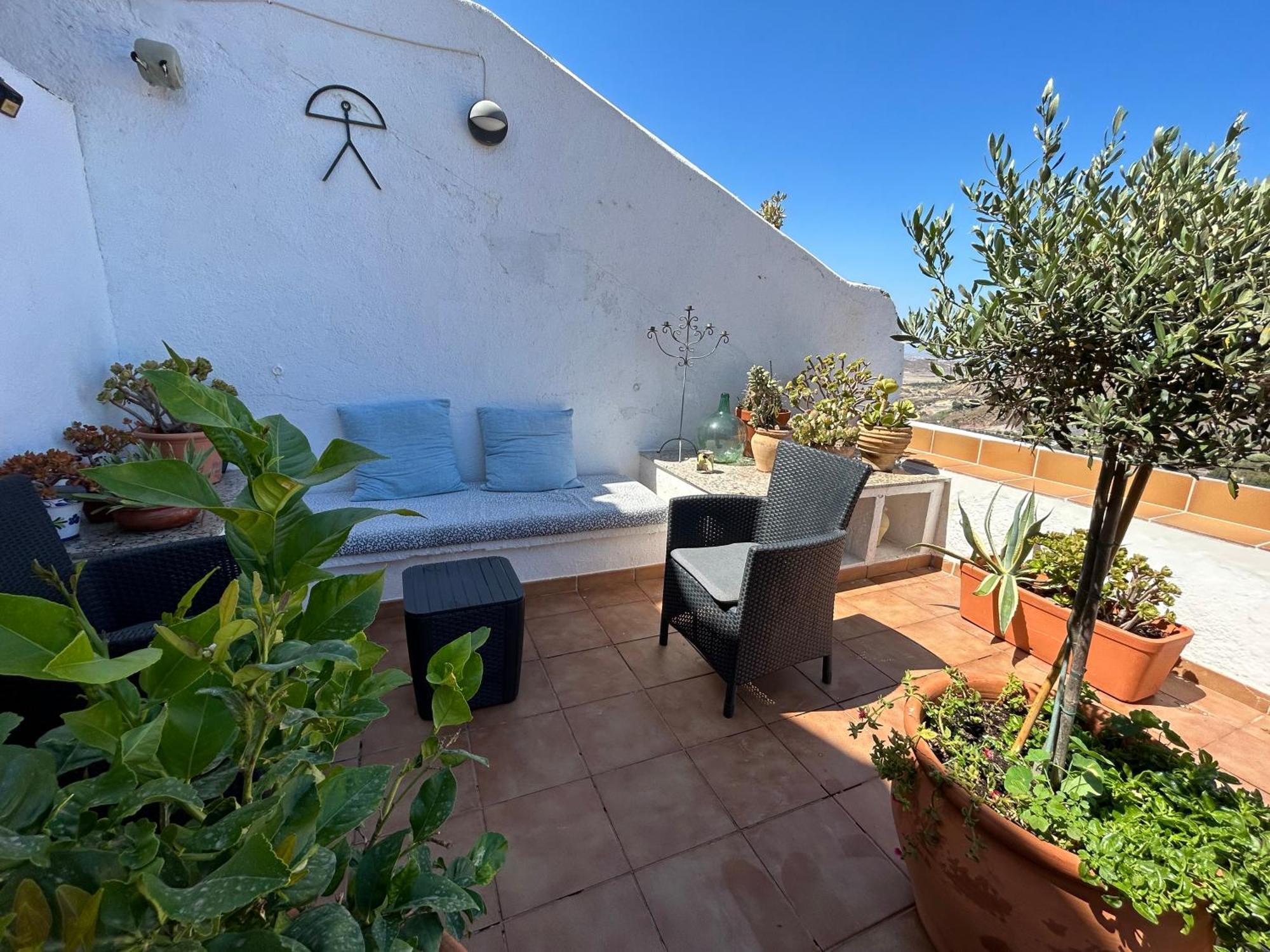 Apartment With A Great Terrace, Sea And Land Views Mojácar Dış mekan fotoğraf