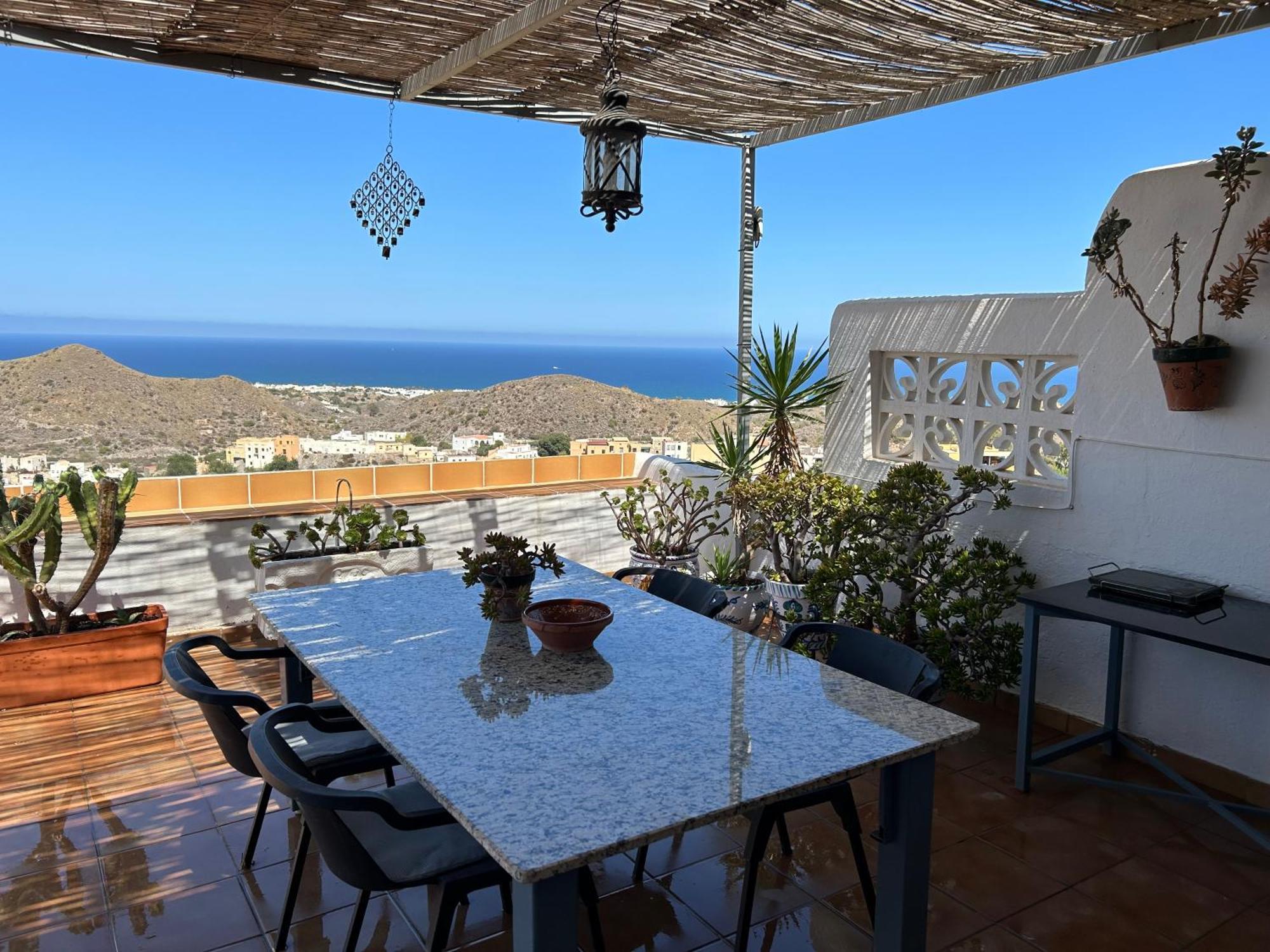 Apartment With A Great Terrace, Sea And Land Views Mojácar Dış mekan fotoğraf